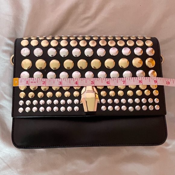 Cavalli class black handbag with decor - Picture 14 of 15